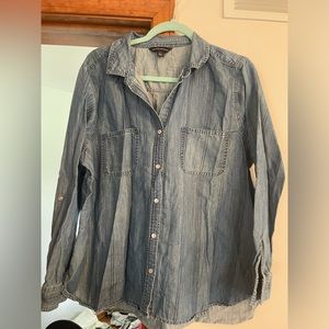 Rock Revival Pearl Snap Denim Shirt, Size XXL